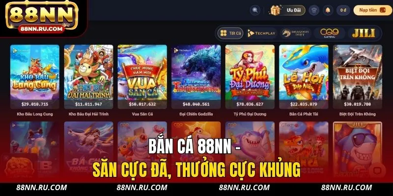 Bắn cá 88NN - Săn cực đã, thưởng cực khủng