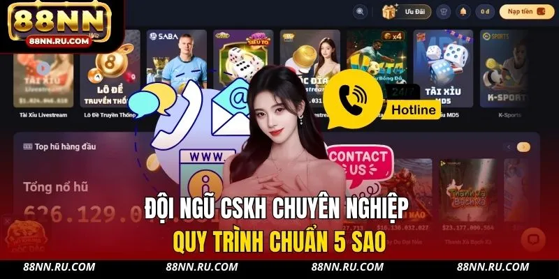 Đội ngũ CSKH chuyên nghiệp, quy trình chuẩn 5 sao